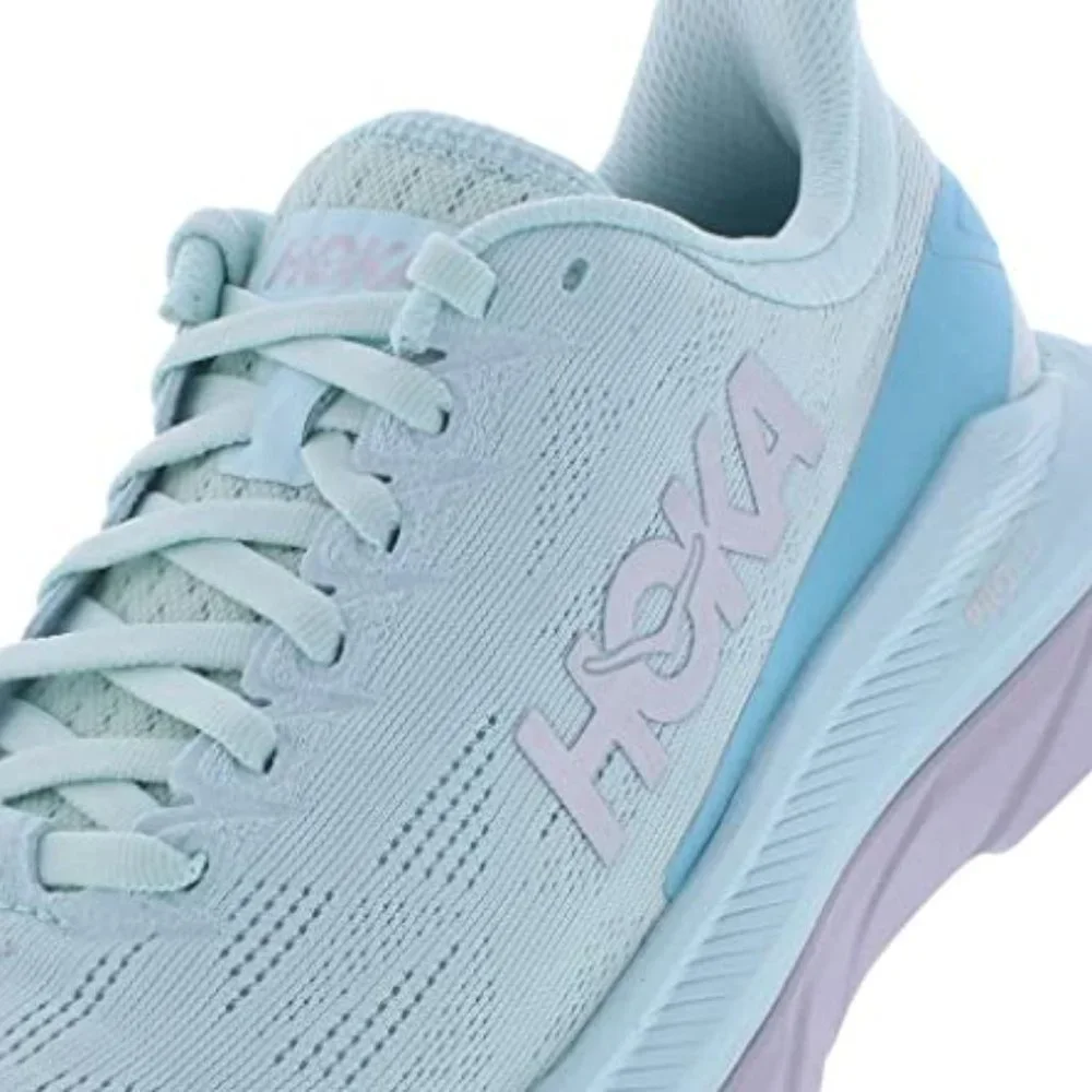 HOKA ONE ONE Mach 4 Tennis Shoes, Blue Glass/Coastal Shade (𝐬𝐞𝐞 𝐩𝐡𝐨𝐭𝐨𝐬)